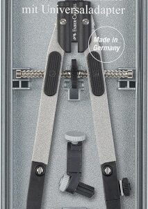 faber castell compas de ajuste rapido 3.5mm articulaciones en ambos brazos para circunferencias de hasta Ø 390mm accesorios de recambio adaptador universal