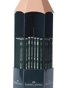 faber castell castell 9000 expositor de 120 lapices de grafito grados de dureza surtidos mina resistente a la rotura ecologico