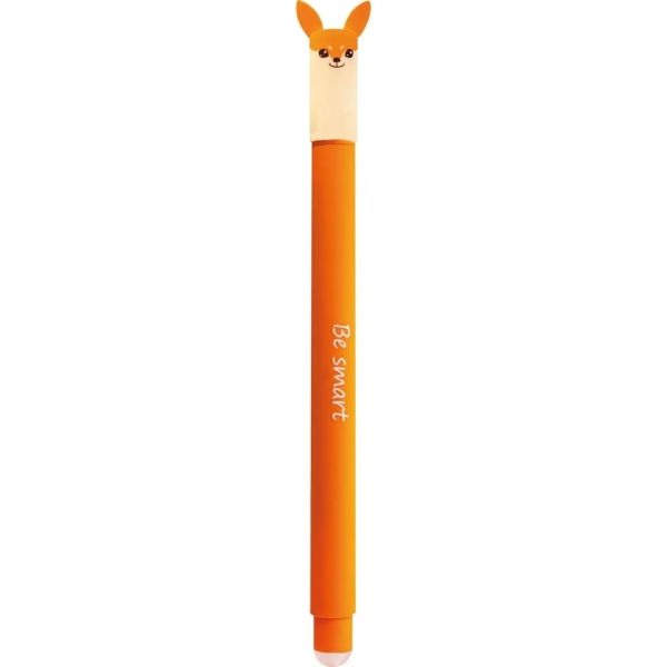eberhard faber animal erase it! boligrafo borrable tinta gel azul trazo 0.7mm tacto soft diseño zorro