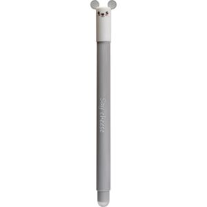 eberhard faber animal erase it! boligrafo borrable tinta gel azul trazo 0.7mm tacto soft diseño raton