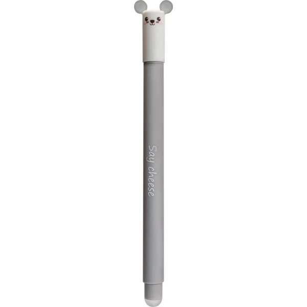 eberhard faber animal erase it! boligrafo borrable tinta gel azul trazo 0.7mm tacto soft diseño raton