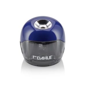 dahle 250 afilalapices electrico para lapices de Ø 8mm gran deposito transparente alimentacion con pilas aa colorazul