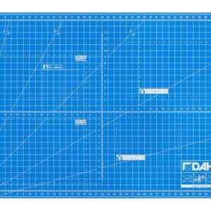 dahle 10691 plancha de corte a3 30x45cm 5 capas con nucleo resistente al corte lineas de orientacion color azul