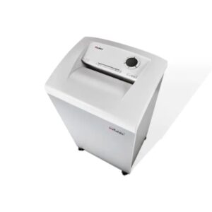 dahle 310 team destructora de papel manual corte en particulas p 3 destruye hasta 20 hojas papelera de 100l ruedas giratorias con freno color blanco