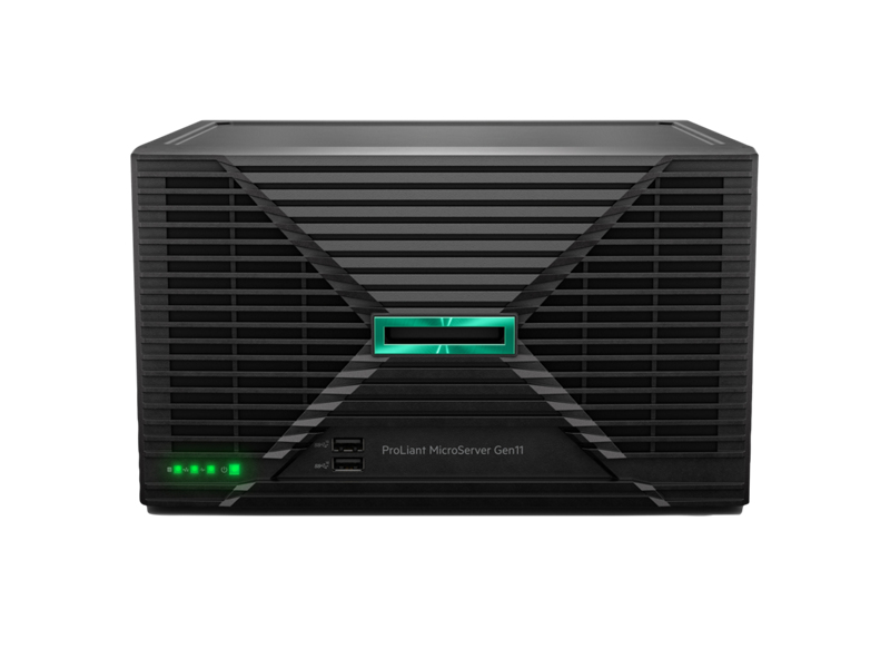 hpe proliant microserver gen11 servidor intel pentium g7400 16gb 1tb ssd displayport y vga usb a 3.2 gen1 y gen2