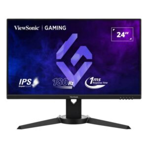 viewsonic vx2479j hd pro monitor 23.8" led ips fullhd hdr 180hz respuesta 1ms 16:9 ajustable en altura, giratorio e inclinable hdmi, displayport color negro