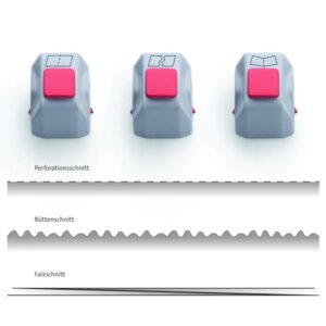 dahle pack de 3 cabezales creativos de corte para cizalla dahle 507 3ª generacion