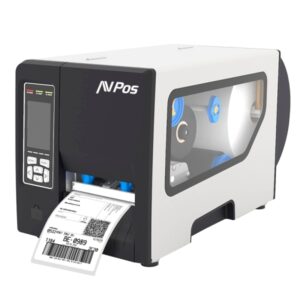 avpos e1 impresora termica etiquetas industrial velocidad 203mm/s resolucion 300 dpi usb, serie y lan color blanco negro