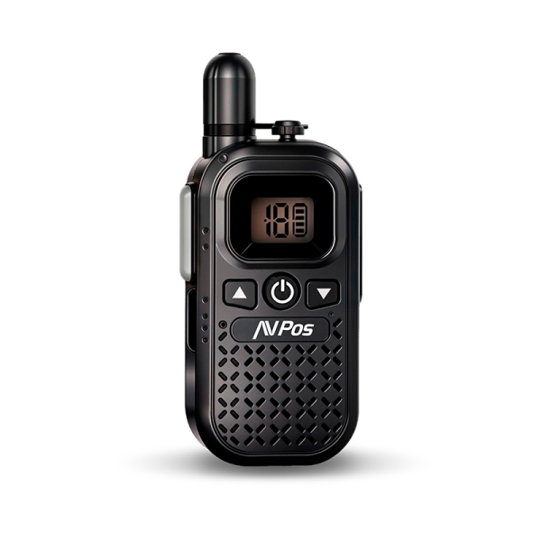 avpos avp comm x25 walkie talkie 16 canales 446 mhz usb c autonomia hasta 18h color negro