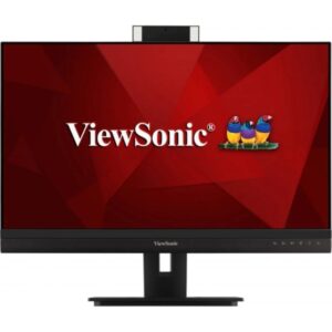 viewsonic vg2756v 2k monitor led 27" ips qhd 2k hdr respuesta 5ms altavoces 10w webcam 16:9 ajustable en altura, giratorio e inclinable hdmi, displayport, audio, usb c, rj45 angulo de vision 178º vesa 100x100mm