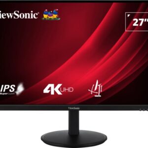 viewsonic vg2708 4k monitor led 27" ips uhd 4k hdr respuesta 4ms 16:9 ajustable de inclinacion hdmi, displayport, audio angulo de vision 178º vesa 100x100mm