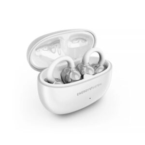 energy sistem chicpods auriculares true wireless bluetooth 5.4 23h autonomia tecnologia open sound microfono con reduccion de ruido asistente de voz integrado diseño curved fit color blanco