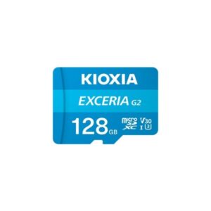 kioxia exceria g2 tarjeta micro sdxc 128gb uhs iii a1 v30 clase 10 con adaptador