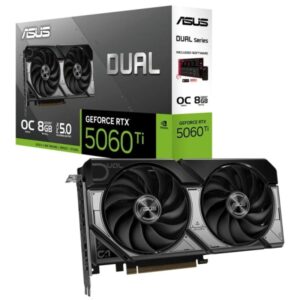 asus geforce rtx 5060 ti dual oc tarjeta grafica 8gb gddr7 reflex 2 rtx ai dlss4