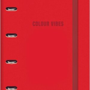 dohe colour vibes polyfoam carpeta de 4 anillas mixtas de 35mm a4 recambio 100 hojas cuadricula 5mm cubierta de polyfoam 2mm cierre con goma incluye 4 separadores y sobre de polipropileno color rojo