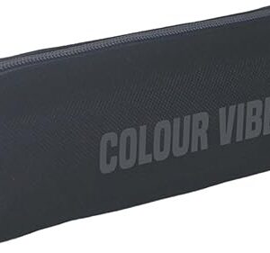 dohe colour vibes portatodo cuadrado cierre con cremallera y tirador de goma color negro