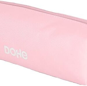 dohe serenity portatodo cuadrado cierre con cremallera y tirador de goma color rosa