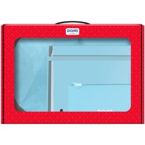dohe serenity pack de mochila + carpeta a4 recambio + portatodo triple todo en un maletin perfecto para regalo color azul