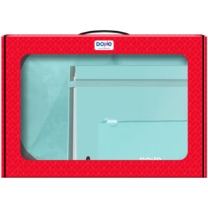dohe serenity pack de mochila + carpeta a4 recambio + portatodo triple todo en un maletin perfecto para regalo color verde