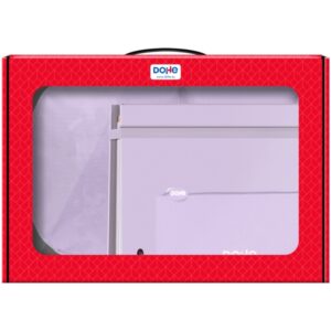 dohe serenity pack de mochila + carpeta a4 recambio + portatodo triple todo en un maletin perfecto para regalo color morado