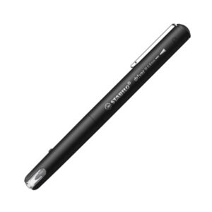 stabilo dr!ver rotulador de punta media 0.8mm tinta a prueba de manchas, inodora y con base al agua fabricado con 94% de bioplastico color negro