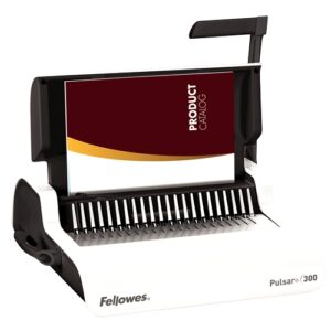 fellowes pulsar+ 300 encuadernadora manual a4 para canutillo de plastico perfora hasta 20 hojas encuaderna hasta 300 hojas