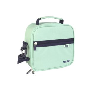 milan coleccion 430 bolsa isotermica porta alimentos 3,5l incluye 3 recipientes para alimentos interior aislante termico apertura total correa regulable y extraible color verde