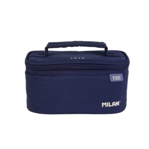 milan coleccion 430 bolsa isotermica porta alimentos 1,5l incluye 1 recipiente para alimentos interior aislante termico apertura total color azul