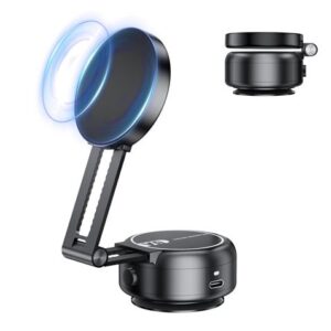 xo c166 soporte de coche para smartphones succion electrica bateria integrada brazo telescopico anclaje magnetico color negro