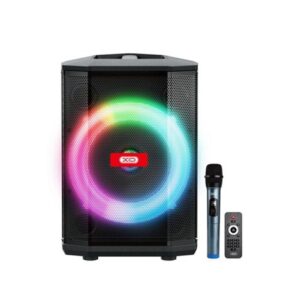 xo f53 altavoz karaoke bluetooth 5.0 40w funcion tws iluminacion rgb microfono inalambrico incluido bluetooth, fm, usb y microsd color negro