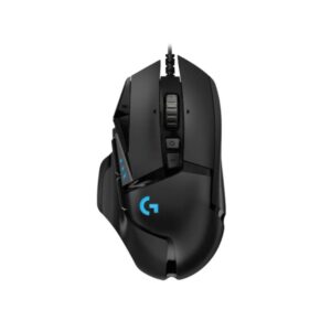 logitech g502 hero raton usb 25600dpi 11 botones programables iluminacion led uso diestro cable de 2.10m color negro