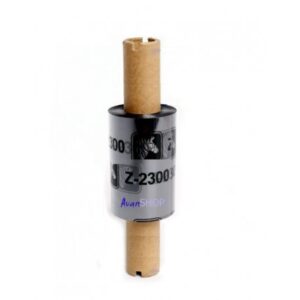 zebra 2300 wax pack de 12 cintas de transferencia termica original de cera ancho 33mm, longitud 74m