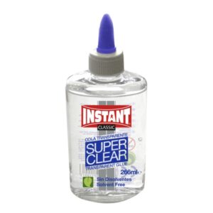 instant classic super clear cola transparente 266ml apto para uso infantil y/o domestico sin disolventes transparente