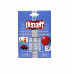instant tack classic pack de masilla adhesiva 50gr para pegar sobre la mayoria de superficies color azul