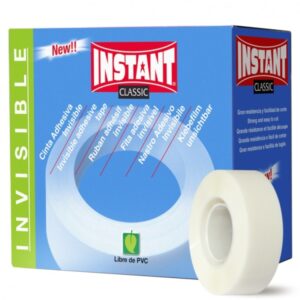 instant classic cinta adhesiva invisible 19mm x 33m gran resistencia facil de cortar