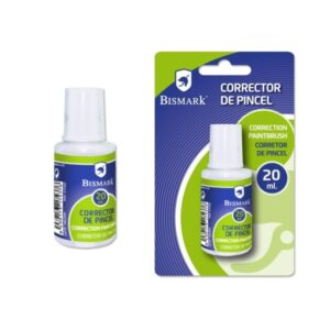 bismark liquido corrector 20ml secado rapido aplicador de pincel