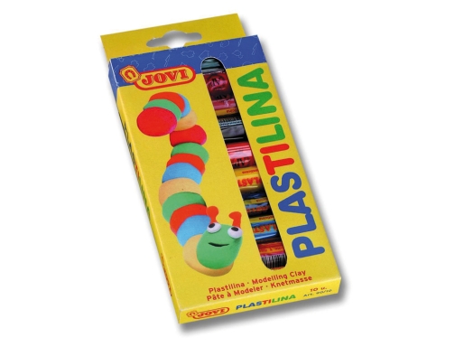 jovi pack con 10 barras de plastilina 15gr muy moldeable no se seca colores surtidos