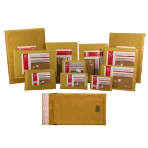 bismark bolsa acolchada kraft 180x165mm recubrimiento interno de laminas de burbuja de aire cierre autoadhesivo ideal para envios con alta proteccion
