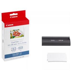 canon kc 18if pack de de tinta de color + 18 hojas de papel adhesivo 54x86mm