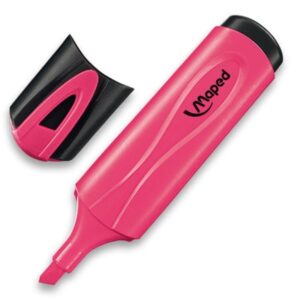 maped peps classic marcador fluorescente punta biselada trazo de 1 a 5mm ideal para subrayar y resaltar color rosa