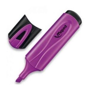 maped peps classic marcador fluorescente punta biselada trazo de 1 a 5mm ideal para subrayar y resaltar color violeta