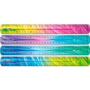 maped twist´n flex regla de flexible 30cm irrompible doble graduacion colores degradados aleatorios