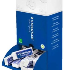 staedtler mars plastic goma de borrar plastico alta precision color blanco