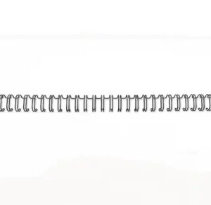 gbc wirebind pack de 100 espirales para encuadernacion de alambre 11mm a4 para 34 orificios hasta 100 hojas profesional duradero flexible color negro