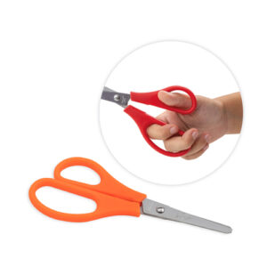 faibo tijeras escolares confort para zurdos 13.5cm punta redonda acero inoxidable empuñadura de plastico colores surtidos