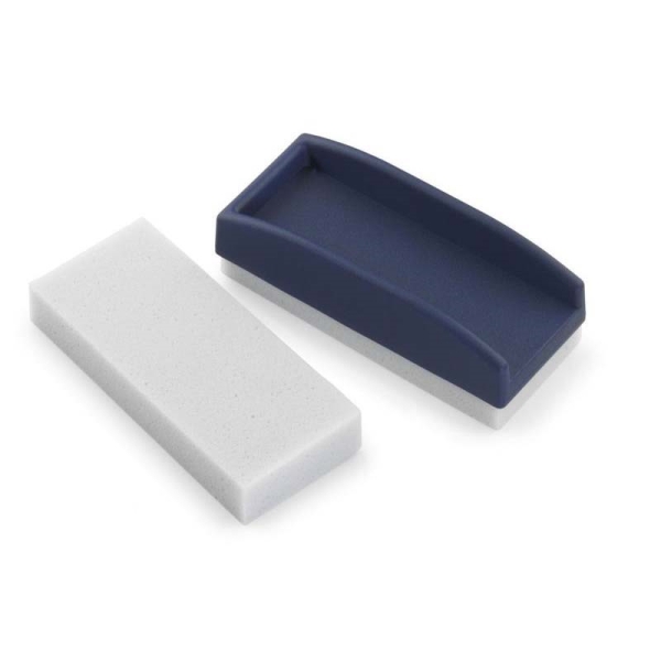 faibo borrador para pizarra de tiza base de espuma especial reversible y lavable con empuñadura de plastico