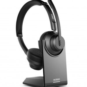 urban factory movee pro auriculares bluetooth 5.2 soporte de carga microfono con reduccion de ruido ambiental color negro