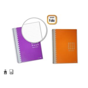 golden cuaderno espiral folio 80 hojas 60grs pautado 3.5mm margen remarcado tapa extradura colores surtidos