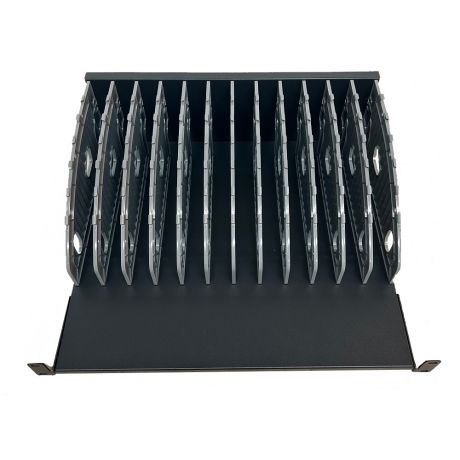 ewent ew1720 estante de carga para portatiles, tablets y smartphones 12 ranuras compatible con rack 19"