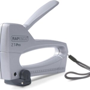 rapesco z t pro clavadora/grapadora para grapas 53/6 8mm bloqueo del mando visor del nivel de grapas color plata